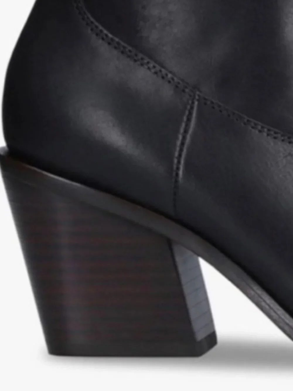 RAG AND BONE BLACK LEATHER RAZOR BOOTIES 7.5M